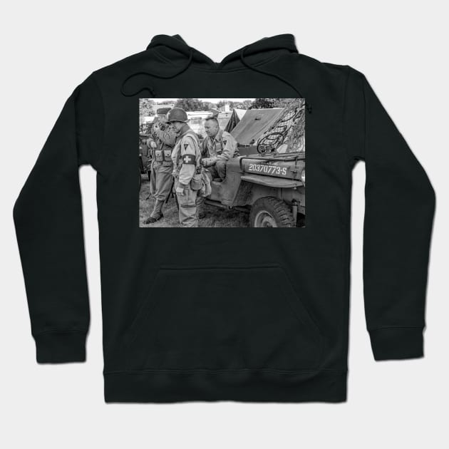 World War 2 re-enactment Hoodie by yackers1